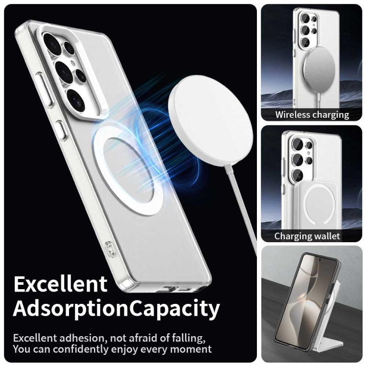For Samsung Galaxy S25 Ultra 5G Candy Magsafe PC Hybrid TPU Phone Case(White) by buy2fix