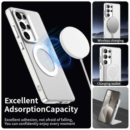 For Samsung Galaxy S25 Ultra 5G Candy Magsafe PC Hybrid TPU Phone Case(White) by buy2fix