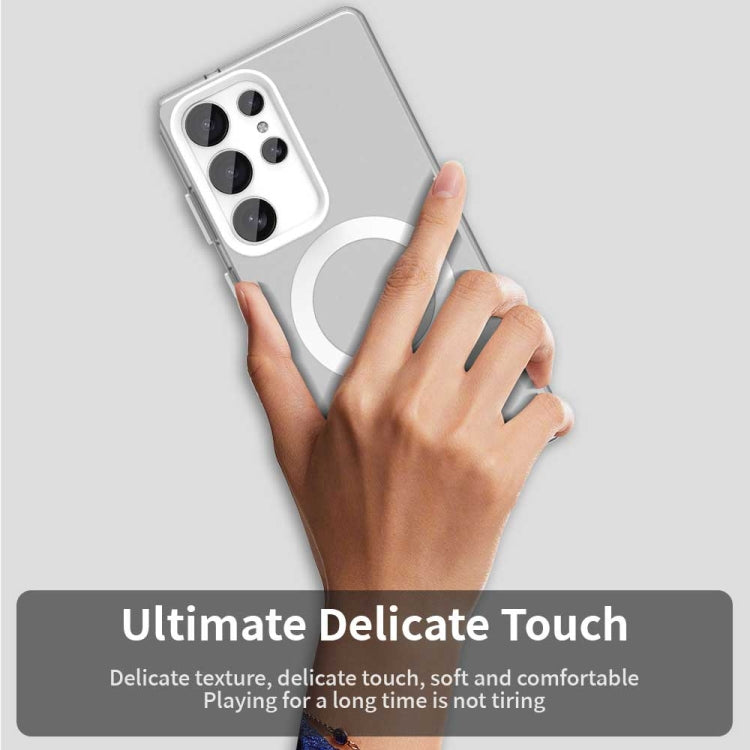 For Samsung Galaxy S25 Ultra 5G Candy Magsafe PC Hybrid TPU Phone Case(White) by buy2fix