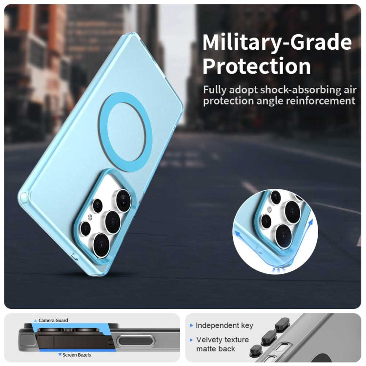For Samsung Galaxy S25 Ultra 5G Candy Magsafe PC Hybrid TPU Phone Case(Blue) by buy2fix