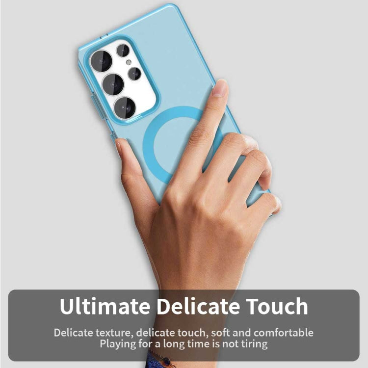 For Samsung Galaxy S25 Ultra 5G Candy Magsafe PC Hybrid TPU Phone Case(Blue) by buy2fix