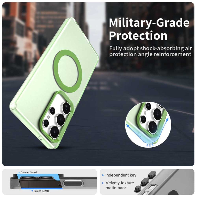 For Samsung Galaxy S25 Ultra 5G Candy Magsafe PC Hybrid TPU Phone Case(Green) by buy2fix