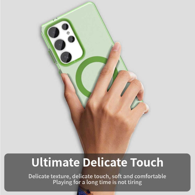 For Samsung Galaxy S25 Ultra 5G Candy Magsafe PC Hybrid TPU Phone Case(Green) by buy2fix
