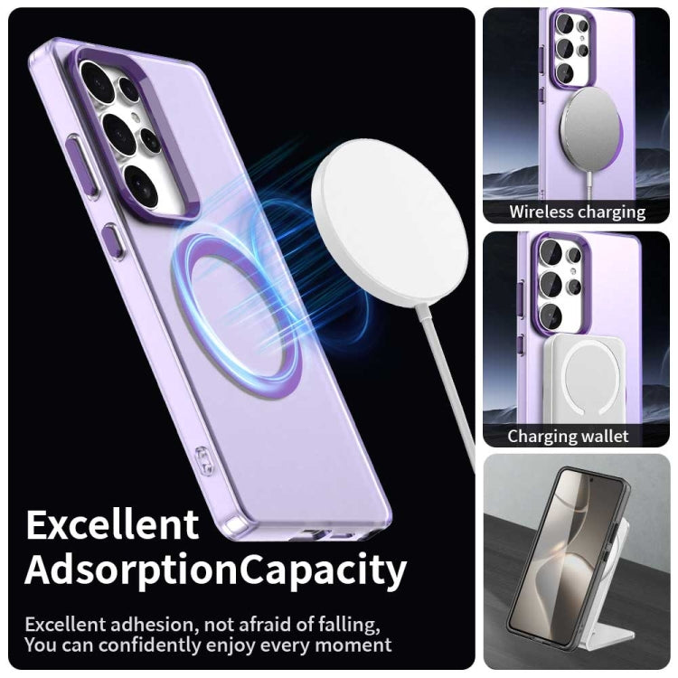 For Samsung Galaxy S25 Ultra 5G Candy Magsafe PC Hybrid TPU Phone Case(Purple) - Galaxy S25 Ultra 5G Cases by buy2fix | Online Shopping UK | buy2fix