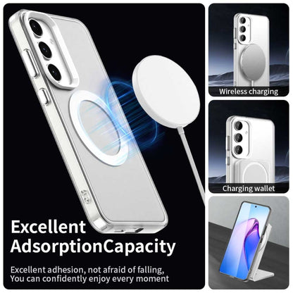 For Samsung Galaxy S25 5G Candy Magsafe PC Hybrid TPU Phone Case(White) by buy2fix