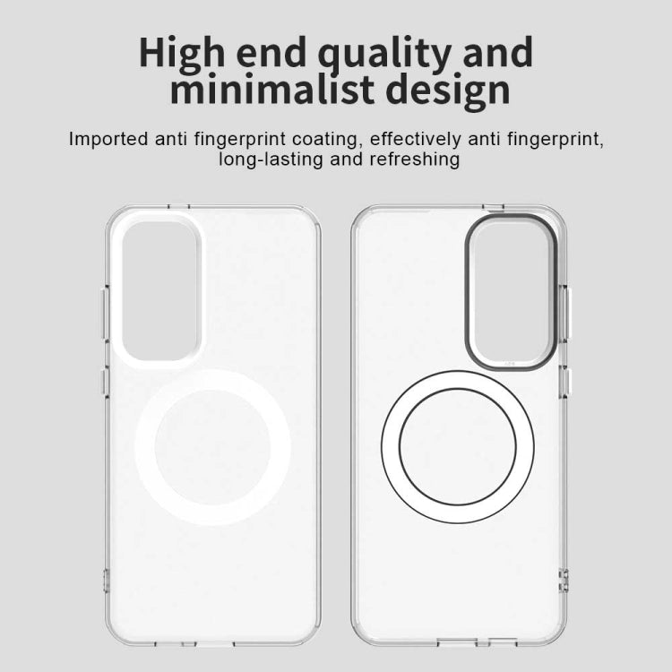 For Samsung Galaxy S25 5G Candy Magsafe PC Hybrid TPU Phone Case(White) by buy2fix