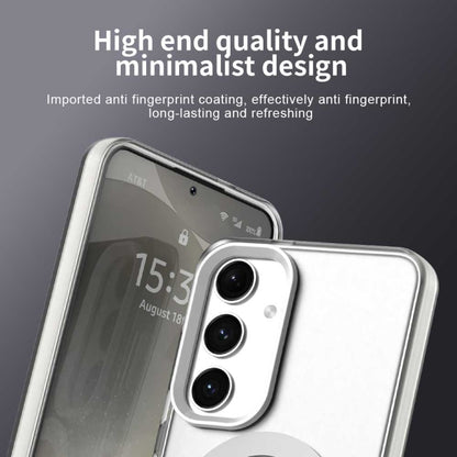 For Samsung Galaxy S25 5G Candy Magsafe PC Hybrid TPU Phone Case(White) by buy2fix