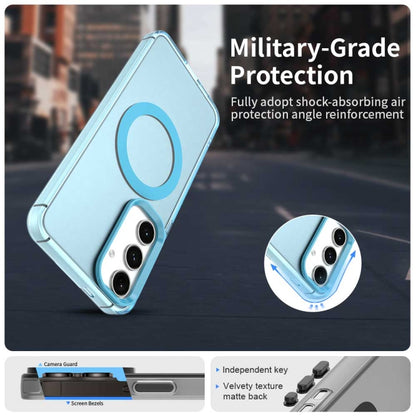 For Samsung Galaxy S25 5G Candy Magsafe PC Hybrid TPU Phone Case(Blue) - Galaxy S25 5G Cases by buy2fix | Online Shopping UK | buy2fix