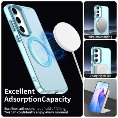 For Samsung Galaxy S25 5G Candy Magsafe PC Hybrid TPU Phone Case(Blue) - Galaxy S25 5G Cases by buy2fix | Online Shopping UK | buy2fix