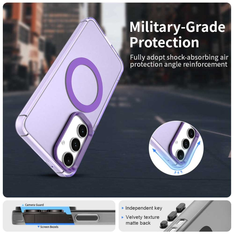 For Samsung Galaxy S25 5G Candy Magsafe PC Hybrid TPU Phone Case(Purple) - Galaxy S25 5G Cases by buy2fix | Online Shopping UK | buy2fix