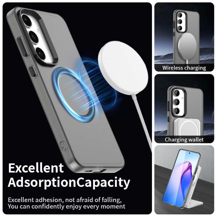 For Samsung Galaxy S25+ 5G Candy Magsafe PC Hybrid TPU Phone Case(Black) - Galaxy S25+ 5G Cases by buy2fix | Online Shopping UK | buy2fix