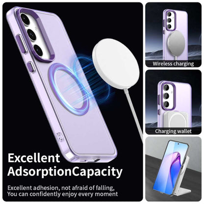 For Samsung Galaxy S25+ 5G Candy Magsafe PC Hybrid TPU Phone Case(Purple) - Galaxy S25+ 5G Cases by buy2fix | Online Shopping UK | buy2fix