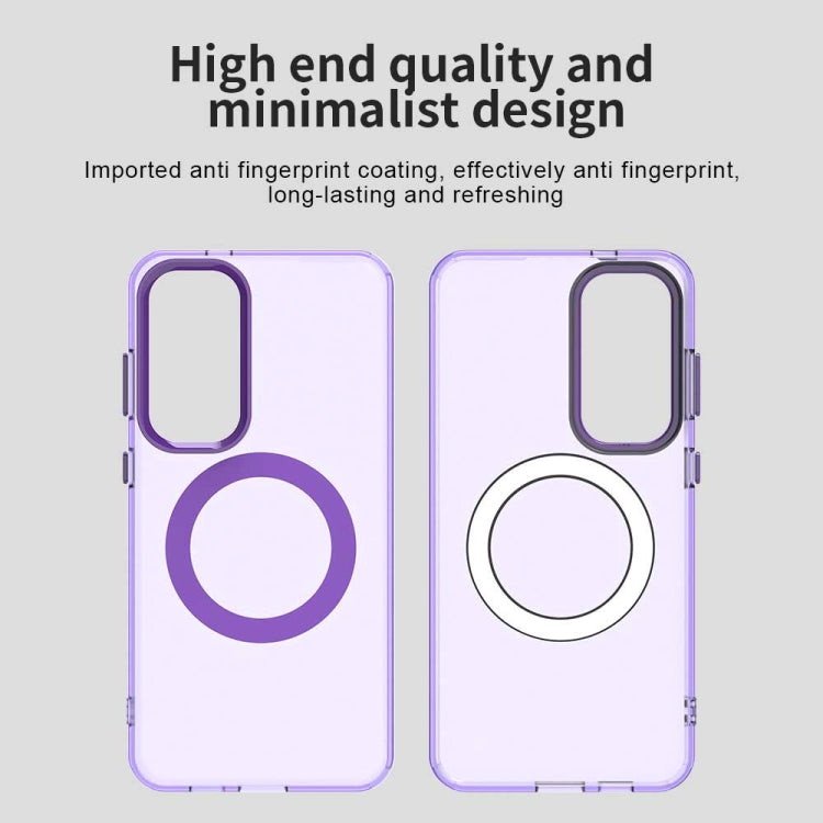 For Samsung Galaxy S25+ 5G Candy Magsafe PC Hybrid TPU Phone Case(Purple) - Galaxy S25+ 5G Cases by buy2fix | Online Shopping UK | buy2fix