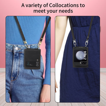 For Samsung Galaxy Z Flip5 POLA Skin Feel Multi-Card Slots Zipper Wallet Phone Case(Black) - Galaxy Z Flip5 Cases by POLA | Online Shopping UK | buy2fix