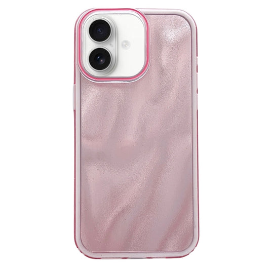 For iPhone 16 Plus Quicksand Texture Glitter TPU Hybrid PC Phone Case(Pink) - iPhone 16 Plus Cases by buy2fix | Online Shopping UK | buy2fix