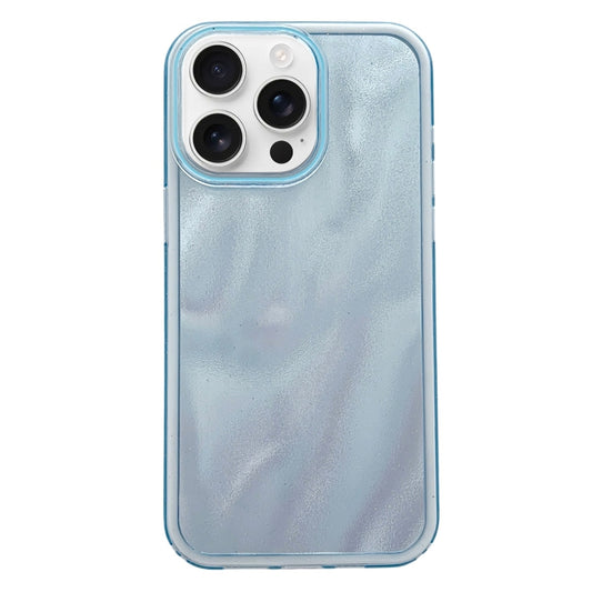 For iPhone 16 Pro Quicksand Texture Glitter TPU Hybrid PC Phone Case(Blue) - iPhone 16 Pro Cases by buy2fix | Online Shopping UK | buy2fix