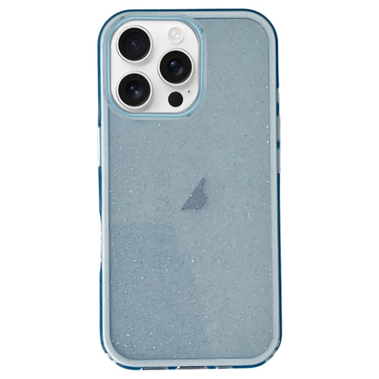 For iPhone 16 Pro Max IMD 3 in 1 Glitter TPU Hybrid PC Phone Case(Blue) - iPhone 16 Pro Max Cases by buy2fix | Online Shopping UK | buy2fix