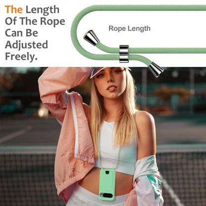 For Google Pixel 10 Pro XL Integrated Card Bag Solid Color Liquid Silicone Phone Case with Lanyard(Green) - Google Cases by buy2fix | Online Shopping UK | buy2fix