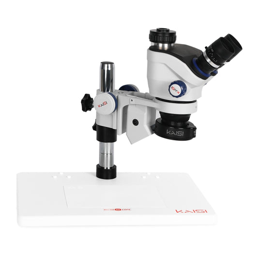 Kaisi TX-350E Ver1.3 7X-50X Zoom Trinocular Stereo Microscope with Big Base & 4K Camera by Kaisi