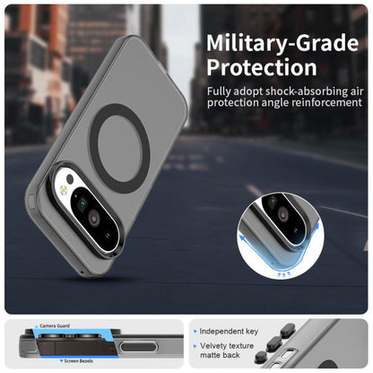 For Google Pixel 10 / 10 Pro Candy Magsafe PC Hybrid TPU Phone Case(Black) - Google Cases by buy2fix | Online Shopping UK | buy2fix