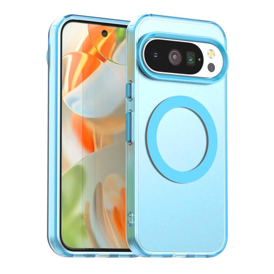 For Google Pixel 10 / 10 Pro Candy Magsafe PC Hybrid TPU Phone Case(Blue) - Google Cases by buy2fix | Online Shopping UK | buy2fix