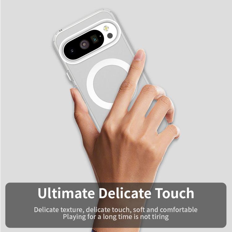 For Google Pixel 10 Pro XL Candy Magsafe PC Hybrid TPU Phone Case(White) - Google Cases by buy2fix | Online Shopping UK | buy2fix