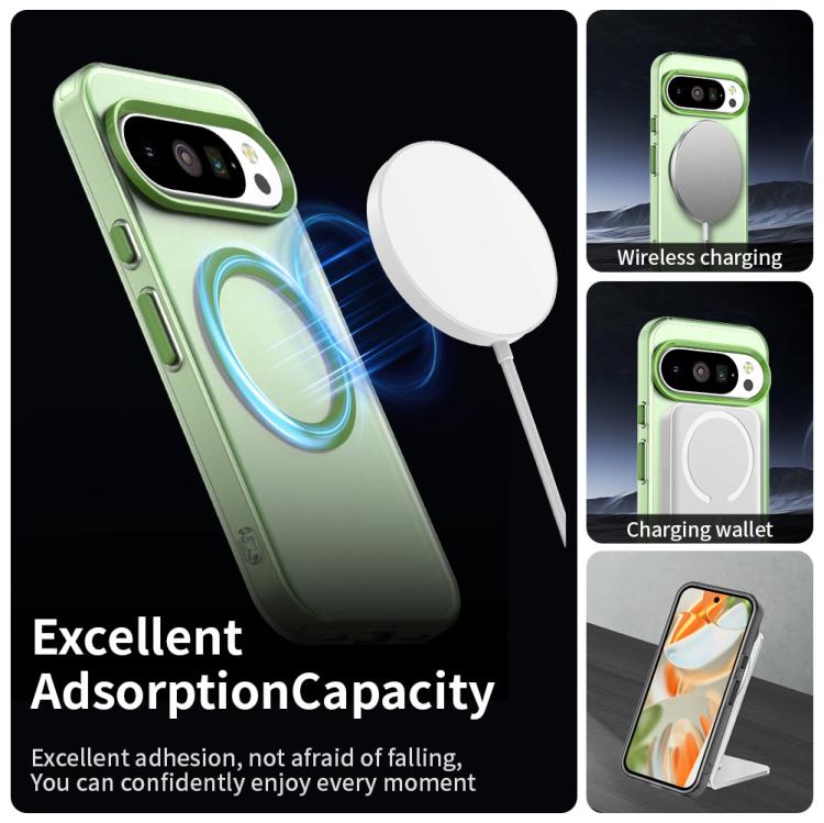 For Google Pixel 10 Pro XL Candy Magsafe PC Hybrid TPU Phone Case(Green) - Google Cases by buy2fix | Online Shopping UK | buy2fix
