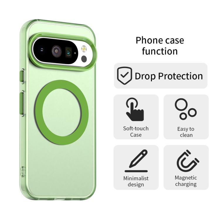 For Google Pixel 10 Pro XL Candy Magsafe PC Hybrid TPU Phone Case(Green) - Google Cases by buy2fix | Online Shopping UK | buy2fix