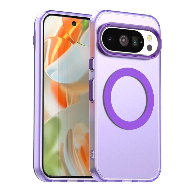 For Google Pixel 10 Pro XL Candy Magsafe PC Hybrid TPU Phone Case(Purple) - Google Cases by buy2fix | Online Shopping UK | buy2fix