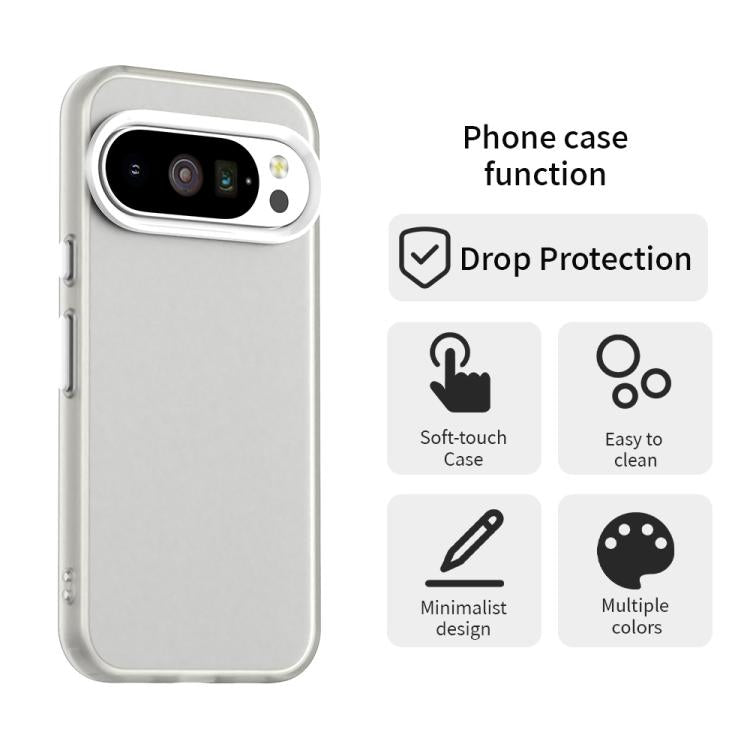 For Google Pixel 10 / 10 Pro Candy PC Hybrid TPU Shockproof Phone Case(White) - Google Cases by buy2fix | Online Shopping UK | buy2fix