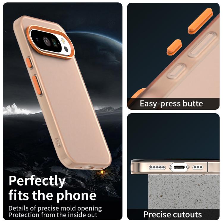 For Google Pixel 10 / 10 Pro Candy PC Hybrid TPU Shockproof Phone Case(Orange) - Google Cases by buy2fix | Online Shopping UK | buy2fix