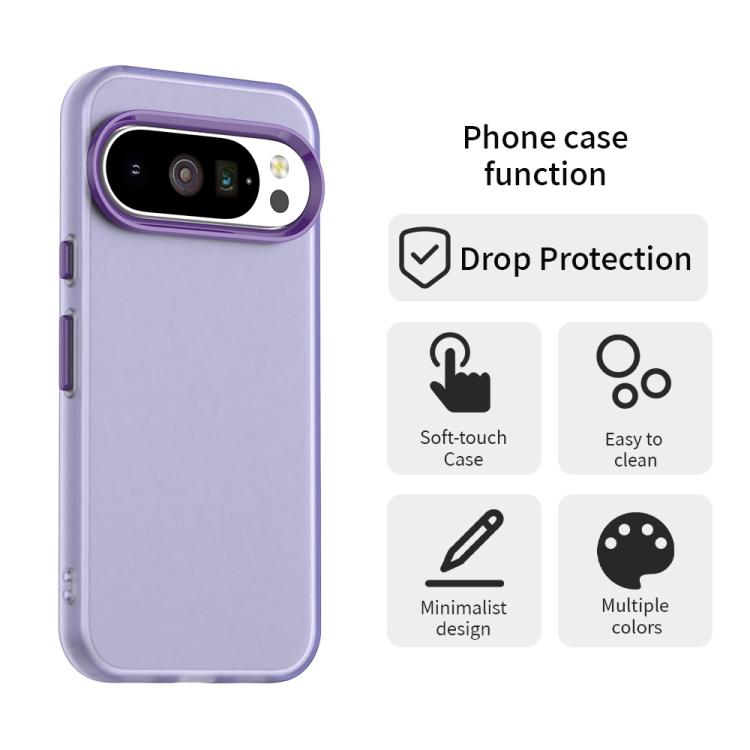 For Google Pixel 10 / 10 Pro Candy PC Hybrid TPU Shockproof Phone Case(Purple) - Google Cases by buy2fix | Online Shopping UK | buy2fix
