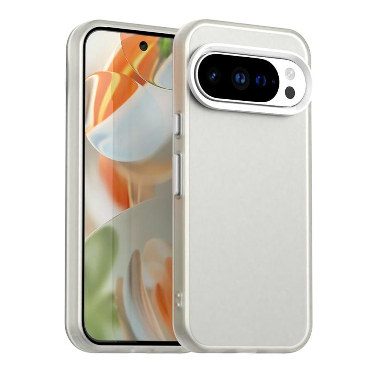 For Google Pixel 10 Pro XL Candy PC Hybrid TPU Shockproof Phone Case(White) - Google Cases by buy2fix | Online Shopping UK | buy2fix