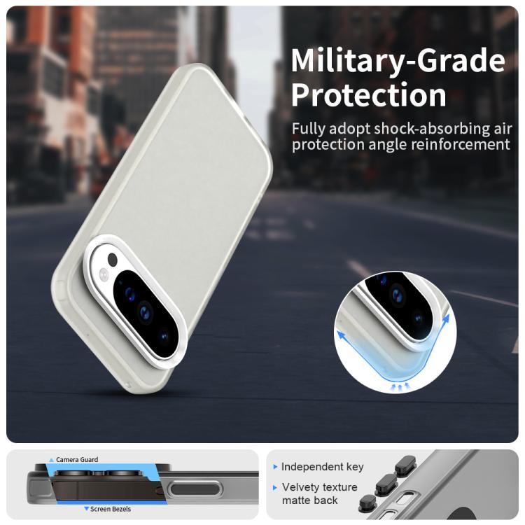 For Google Pixel 10 Pro XL Candy PC Hybrid TPU Shockproof Phone Case(White) - Google Cases by buy2fix | Online Shopping UK | buy2fix