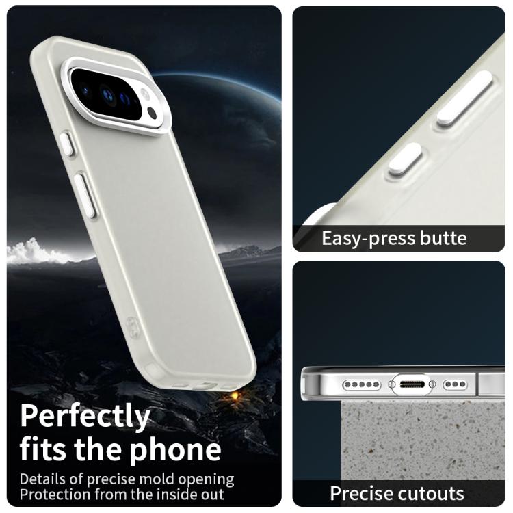For Google Pixel 10 Pro XL Candy PC Hybrid TPU Shockproof Phone Case(White) - Google Cases by buy2fix | Online Shopping UK | buy2fix
