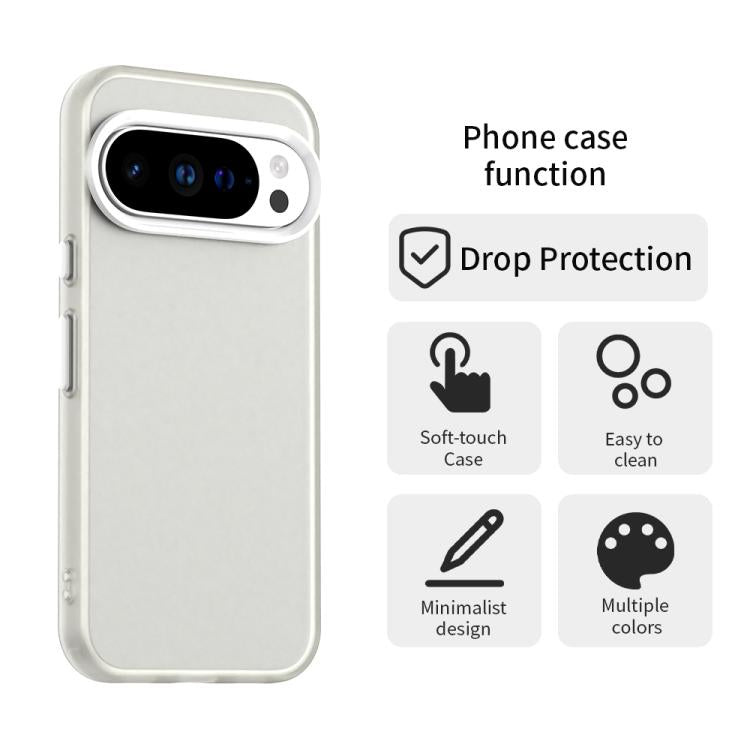 For Google Pixel 10 Pro XL Candy PC Hybrid TPU Shockproof Phone Case(White) - Google Cases by buy2fix | Online Shopping UK | buy2fix