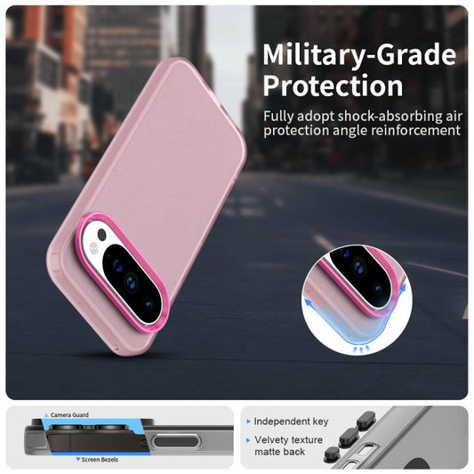 For Google Pixel 10 Pro XL Candy PC Hybrid TPU Shockproof Phone Case(Red) - Google Cases by buy2fix | Online Shopping UK | buy2fix