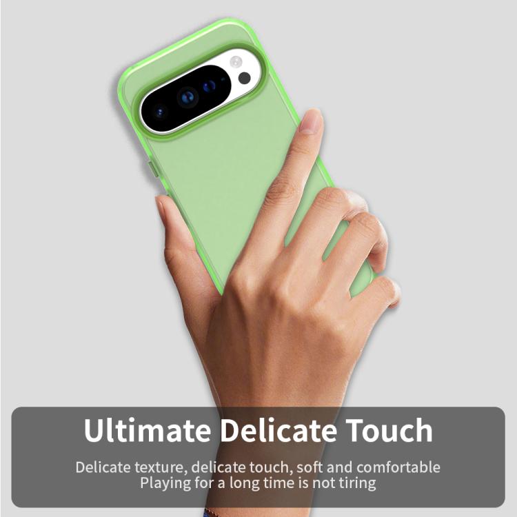 For Google Pixel 10 Pro XL Candy PC Hybrid TPU Shockproof Phone Case(Green) - Google Cases by buy2fix | Online Shopping UK | buy2fix