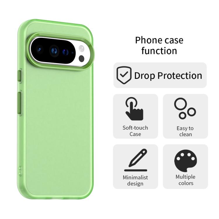 For Google Pixel 10 Pro XL Candy PC Hybrid TPU Shockproof Phone Case(Green) - Google Cases by buy2fix | Online Shopping UK | buy2fix