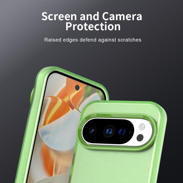 For Google Pixel 10 Pro XL Candy PC Hybrid TPU Shockproof Phone Case(Green) - Google Cases by buy2fix | Online Shopping UK | buy2fix