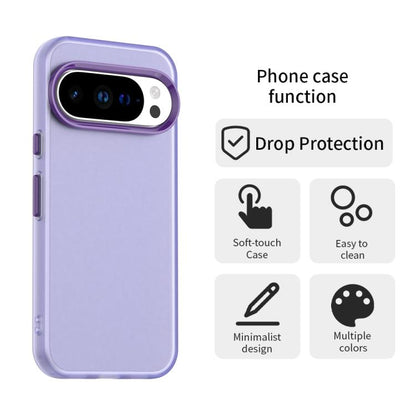 For Google Pixel 10 Pro XL Candy PC Hybrid TPU Shockproof Phone Case(Purple) - Google Cases by buy2fix | Online Shopping UK | buy2fix