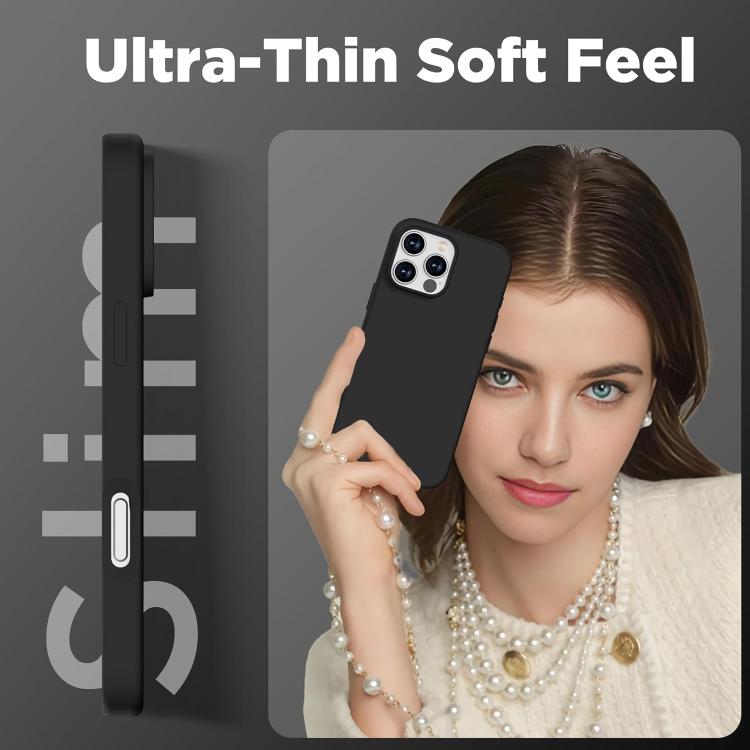 For iPhone 16 Silicone Suction Cup MagSafe Phone Case with Screen Film & Lens Film(Black) by buy2fix