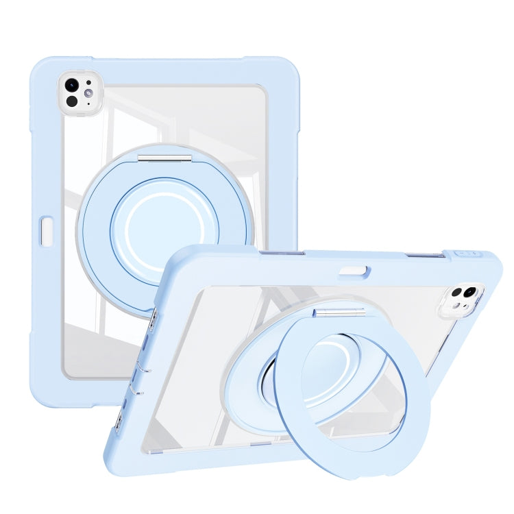 For iPad Pro 11 2024 Crystal Armor PC Hybrid TPU Tablet Case with Pen Slot(Blue) - iPad Pro 11 2024 Cases by buy2fix | Online Shopping UK | buy2fix