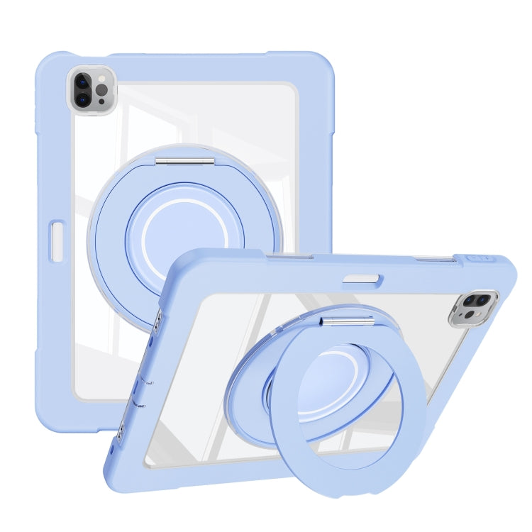For iPad Pro 11 2022 / Air 10.9 2022 Crystal Armor PC Hybrid TPU Tablet Case with Pen Slot(Blue) - iPad Pro 11 (2022/2021) Cases by buy2fix | Online Shopping UK | buy2fix