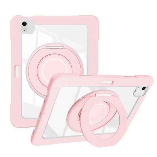 For iPad Air 13 2025 / 2024 Crystal Armor PC Hybrid TPU Tablet Case with Pen Slot(Pink) - iPad Pro 12.9 (2022/2021) Cases by buy2fix | Online Shopping UK | buy2fix