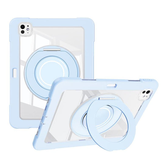 For iPad Pro 13 2024 Crystal Armor PC Hybrid TPU Tablet Case with Pen Slot(Blue) - iPad Pro 13 2024 Cases by buy2fix | Online Shopping UK | buy2fix