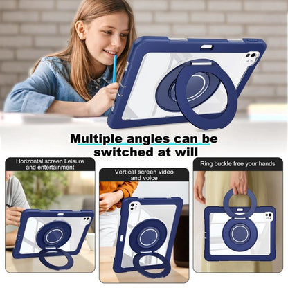 For iPad Pro 13 2024 Crystal Armor PC Hybrid TPU Tablet Case with Pen Slot(Dark Blue) - iPad Pro 13 2024 Cases by buy2fix | Online Shopping UK | buy2fix