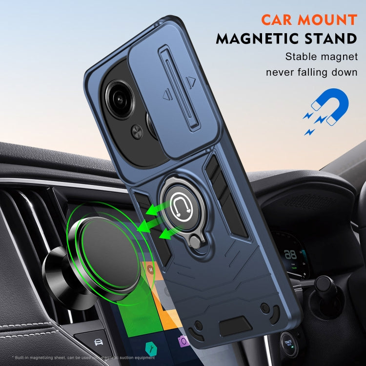 For Tecno Spark Go 2025 / Spark Go 1 Camshield Ring Holder Phone Case(Royal Blue) - Tecno Cases by buy2fix | Online Shopping UK | buy2fix