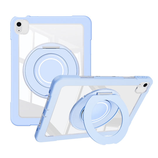 For iPad Air 11 2026 / 2025 / 2024 Crystal Armor PC Hybrid TPU Tablet Case(Blue)