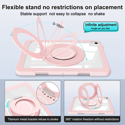For iPad Air 11 2025 / 2024 / 10.9 2022 Crystal Armor PC Hybrid TPU Tablet Case(Pink) - iPad Air 11 2025 / 2024 Cases by buy2fix | Online Shopping UK | buy2fix